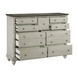 Mossbrook Brown/Light Gray Dresser - Ornate Home