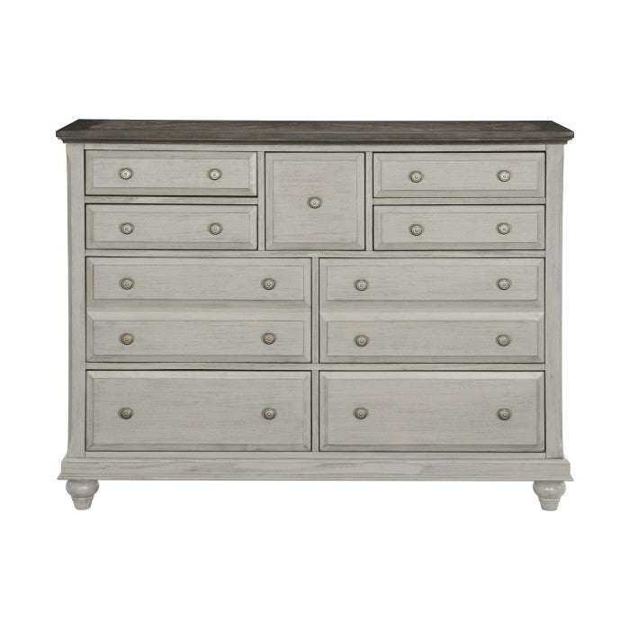 Mossbrook Brown/Light Gray Dresser - Ornate Home