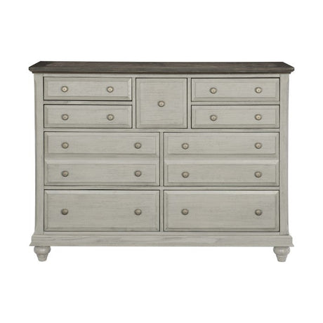 Mossbrook Brown/Light Gray Dresser - Ornate Home