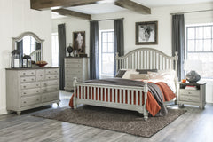 Mossbrook Brown/Light Gray Mirror - Ornate Home