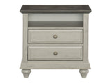 Mossbrook Brown/Light Gray Nightstand - Ornate Home