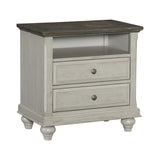 Mossbrook Brown/Light Gray Nightstand - Ornate Home