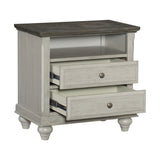 Mossbrook Brown/Light Gray Nightstand - Ornate Home