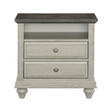 Mossbrook Brown/Light Gray Nightstand - Ornate Home