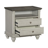 Mossbrook Brown/Light Gray Nightstand - Ornate Home