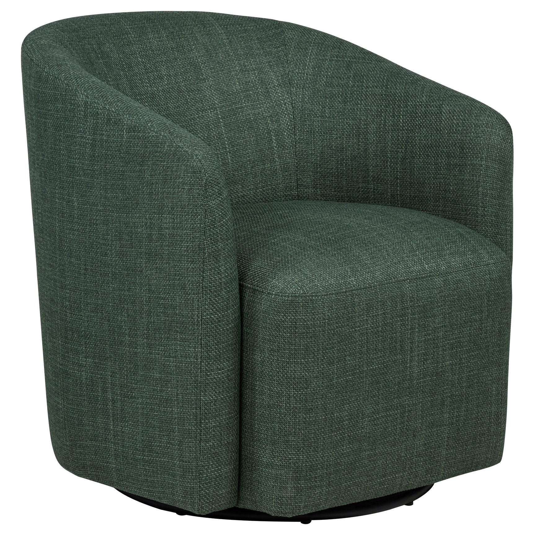 Mossbrook Green Fabric Upholstered Swivel Accent Chair - Ornate Home