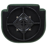 Mossbrook Green Fabric Upholstered Swivel Accent Chair - Ornate Home