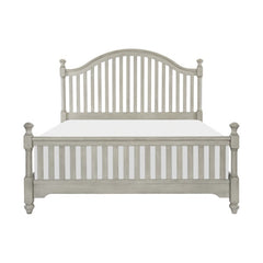 Mossbrook Light Gray Eastern King Bed - Ornate Home