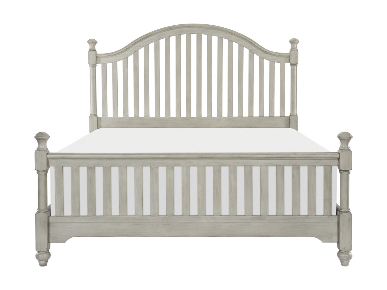 Mossbrook Light Gray Queen Bed - Ornate Home
