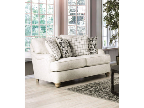 Mossley Ivory Loveseat - Ornate Home