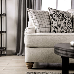 Mossley Ivory Sofa & Loveseat - Ornate Home