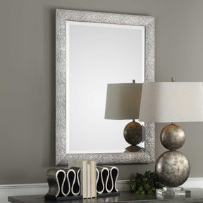 Mossley Metallic Silver Mirror - Ornate Home