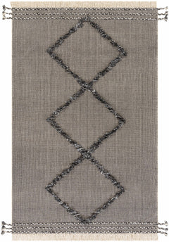 Mossman Brown Diamond High-Low Rug - Clearance - Ornate Home