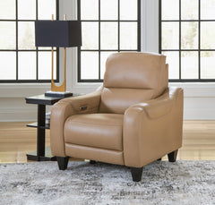 Mosswell Toffee Power Recliner - Ornate Home