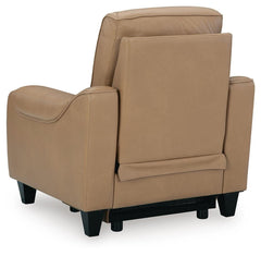 Mosswell Toffee Power Recliner - Ornate Home