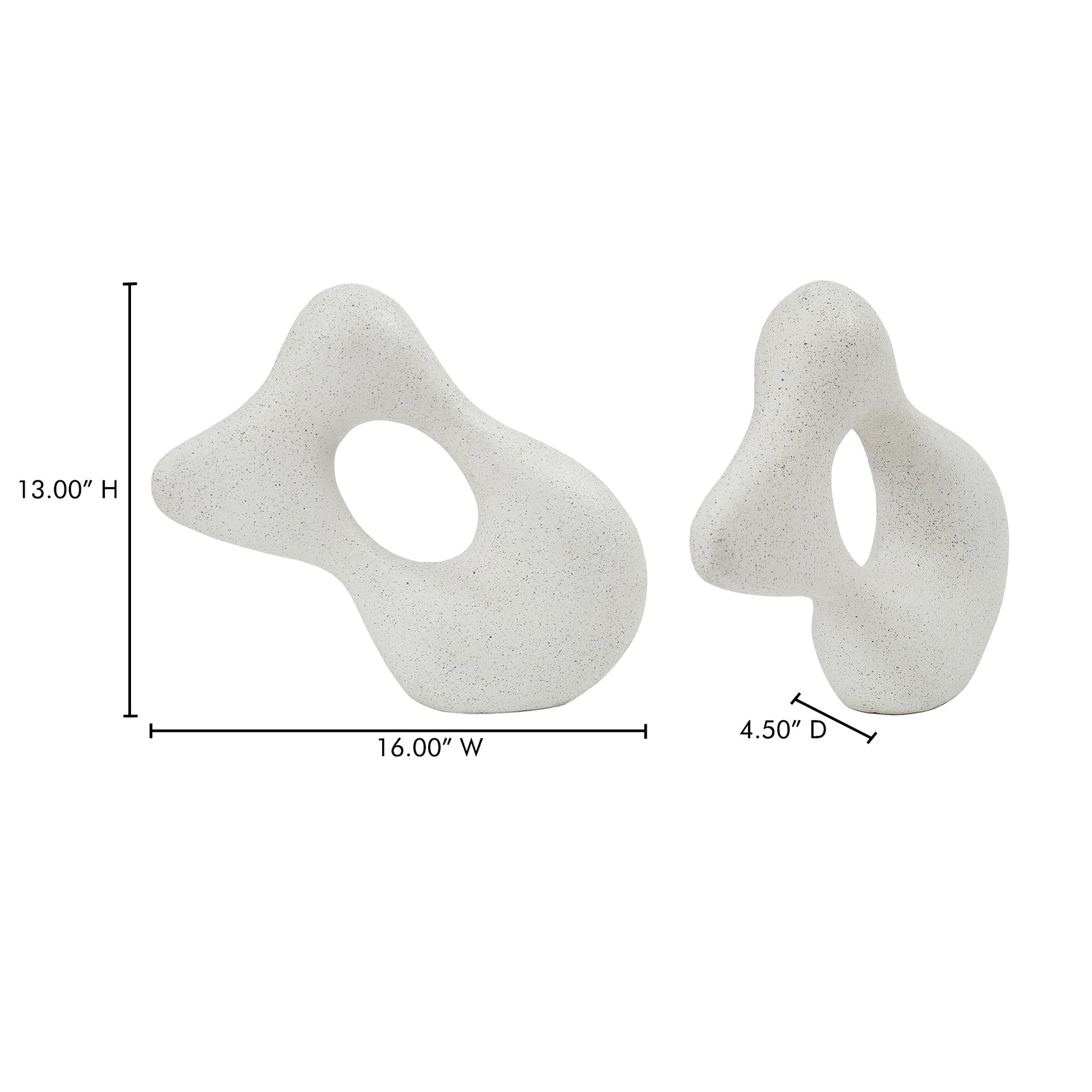 Motion Flecked Stone Ecomix Sculpture - Ornate Home