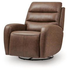 Motion-Max Saddle Swivel Glider Power Recliner - Ornate Home