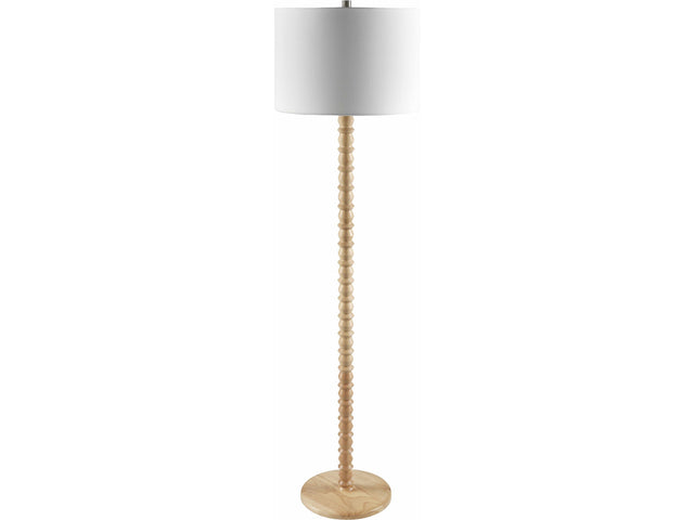Motozintla Cream Wood Floor Lamp - Ornate Home