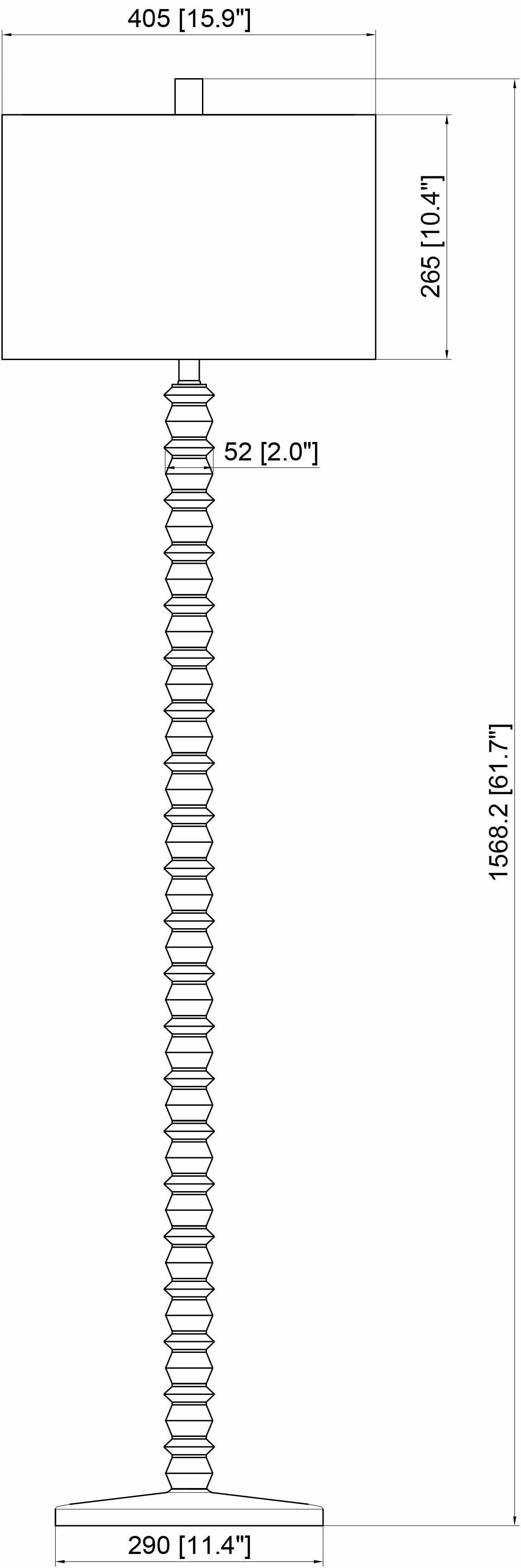 Motozintla Cream Wood Floor Lamp - Ornate Home