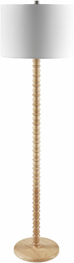 Motozintla Cream Wood Floor Lamp - Ornate Home