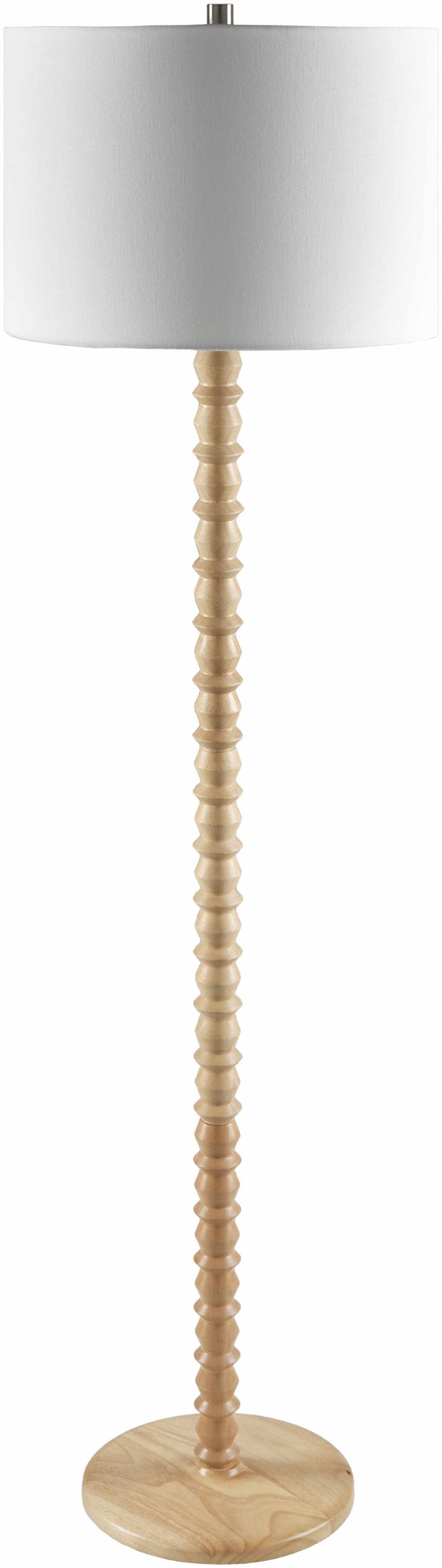 Motozintla Cream Wood Floor Lamp - Ornate Home