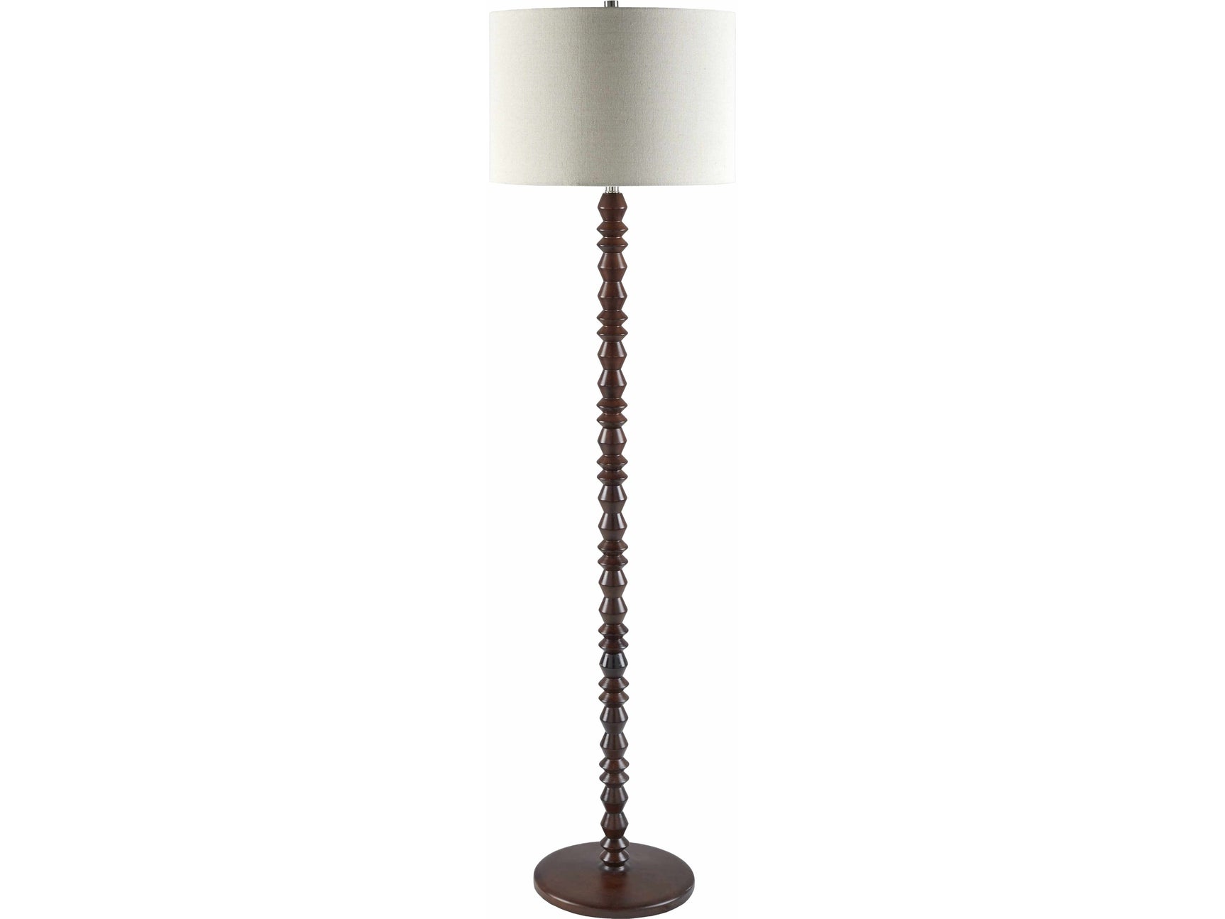 Motozintla Dark Brown Wood Floor Lamp - Ornate Home