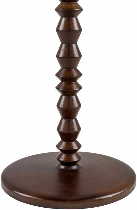 Motozintla Dark Brown Wood Floor Lamp - Ornate Home