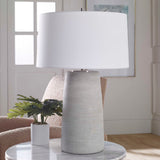Mountainscape Brown/Gray/White Ceramic Table Lamp - Ornate Home