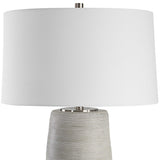 Mountainscape Brown/Gray/White Ceramic Table Lamp - Ornate Home