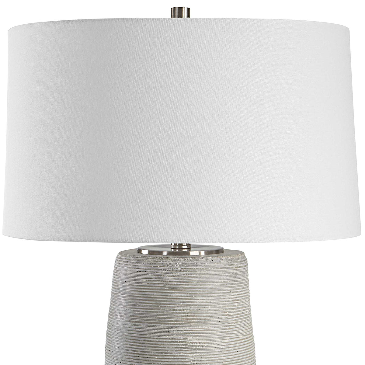 Mountainscape Brown/Gray/White Ceramic Table Lamp - Ornate Home