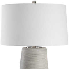 Mountainscape Brown/Gray/White Ceramic Table Lamp - Ornate Home