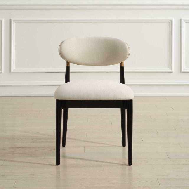 Moxie Black Armless Dining Chair (Set of 2) - Ornate Home