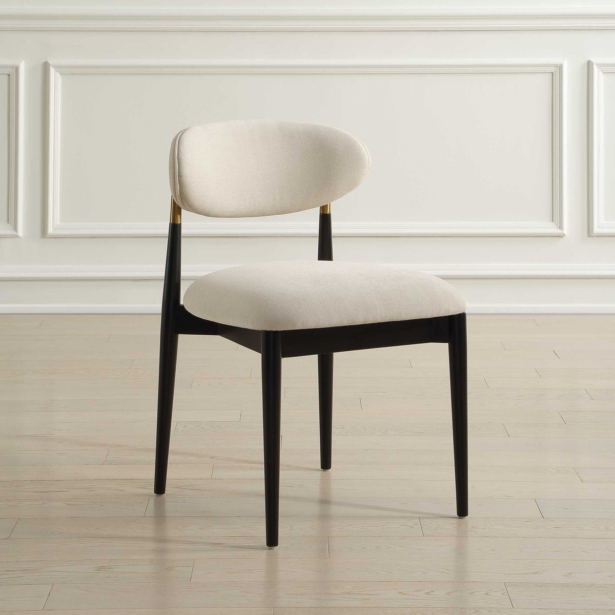 Moxie Black Armless Dining Chair (Set of 2) - Ornate Home