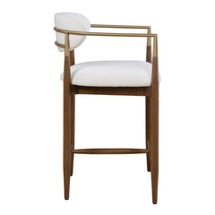 Moxie Walnut Counter Stool - Ornate Home