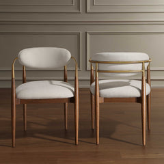 Moxie Walnut Dining Arm Chair - Ornate Home