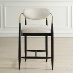 Moxie White Counter Stool - Ornate Home