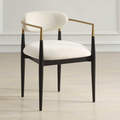 Moxie White Dining Arm Chair - Ornate Home
