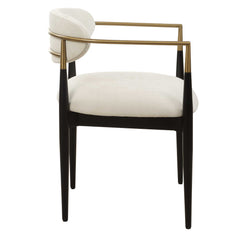 Moxie White Dining Arm Chair - Ornate Home