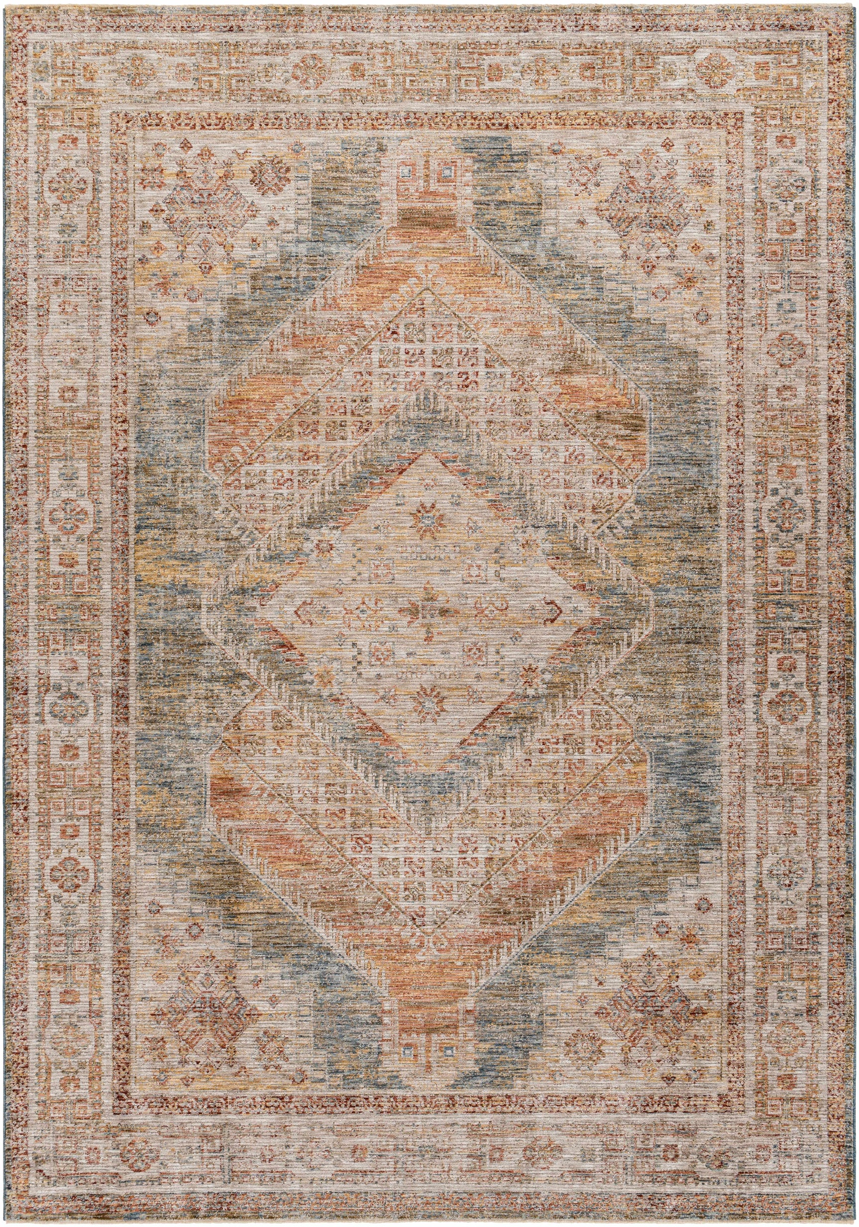 Moya Cream Rich Textured Traditional Rug - Ornate Home