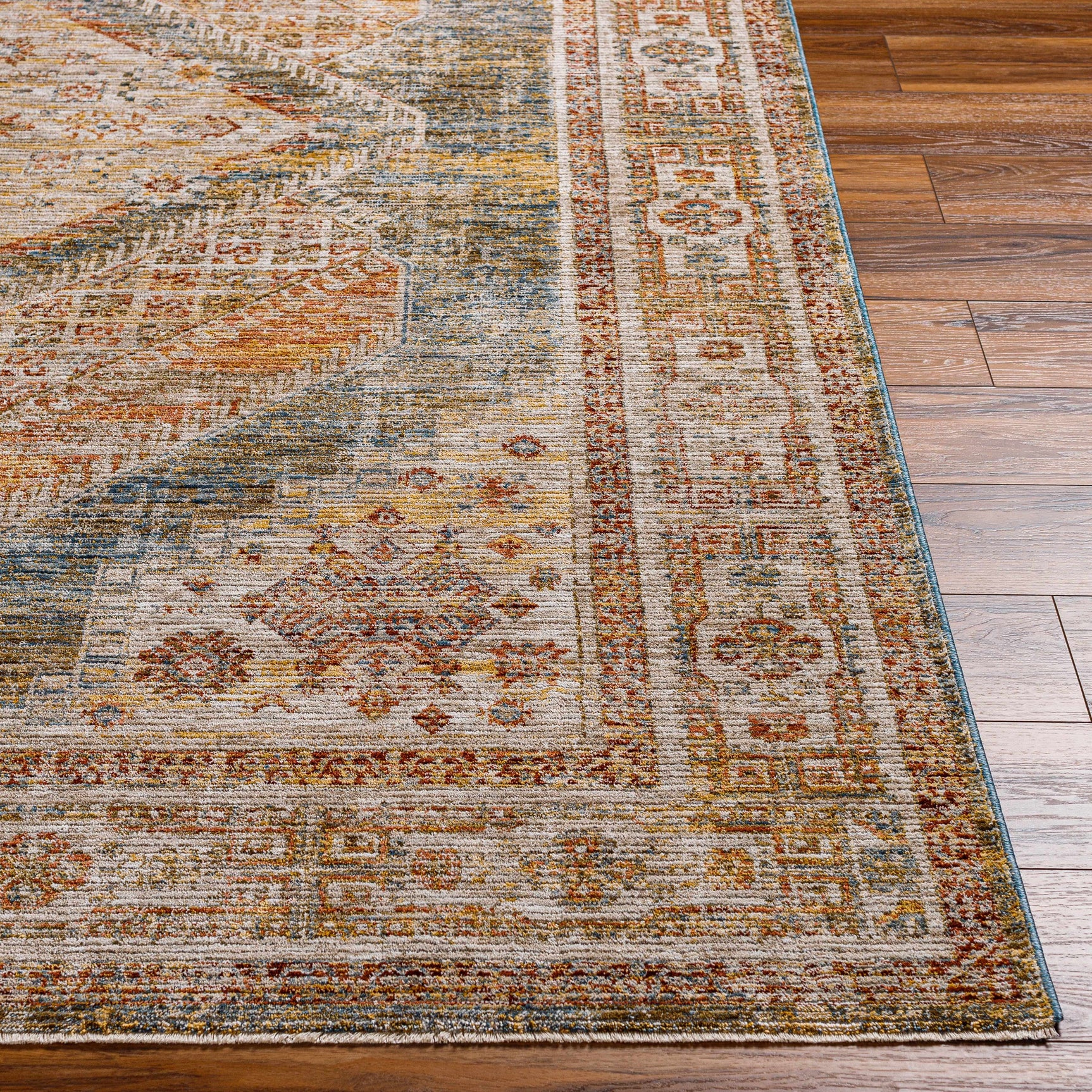 Moya Cream Rich Textured Traditional Rug - Ornate Home