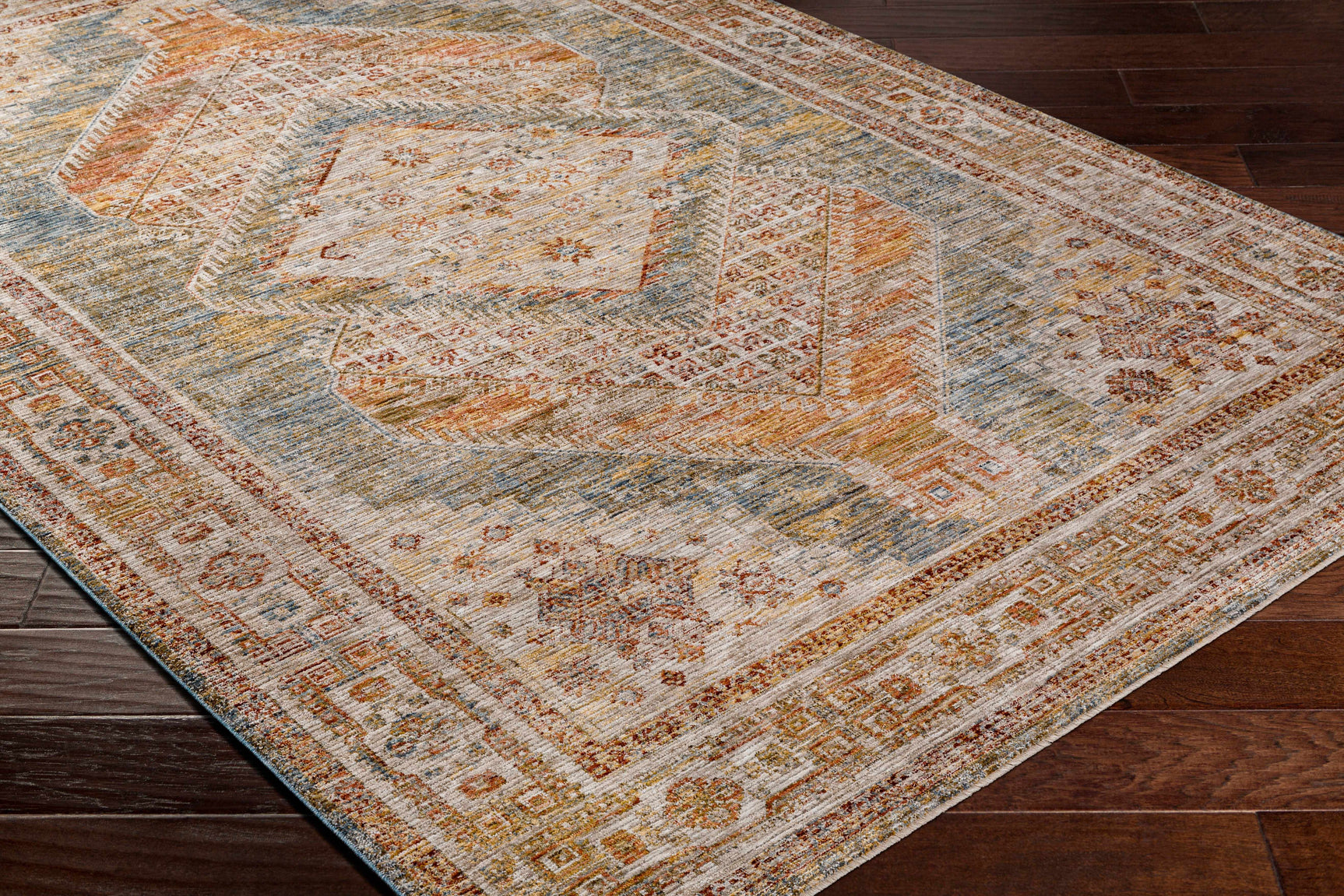 Moya Cream Rich Textured Traditional Rug - Ornate Home