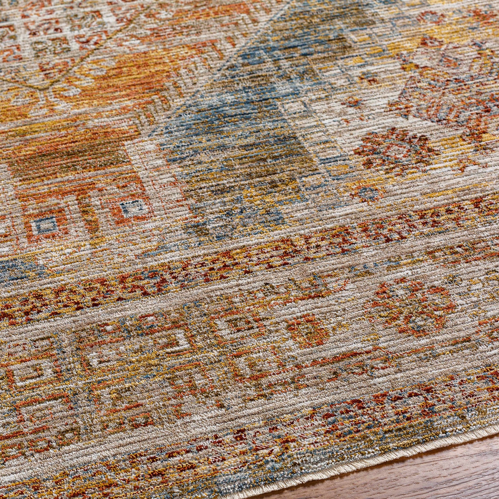 Moya Cream Rich Textured Traditional Rug - Ornate Home
