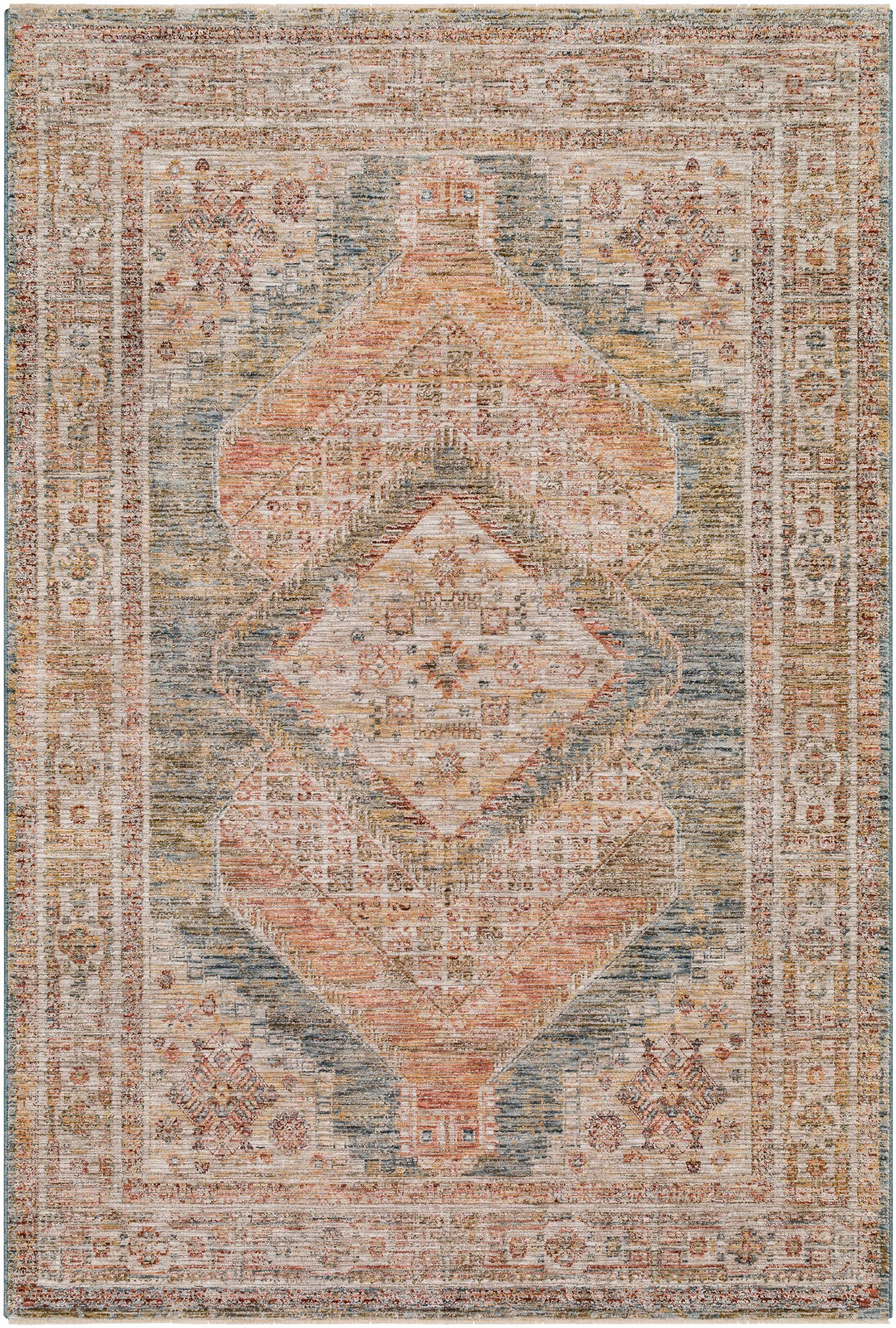 Moya Cream Rich Textured Traditional Rug - Ornate Home