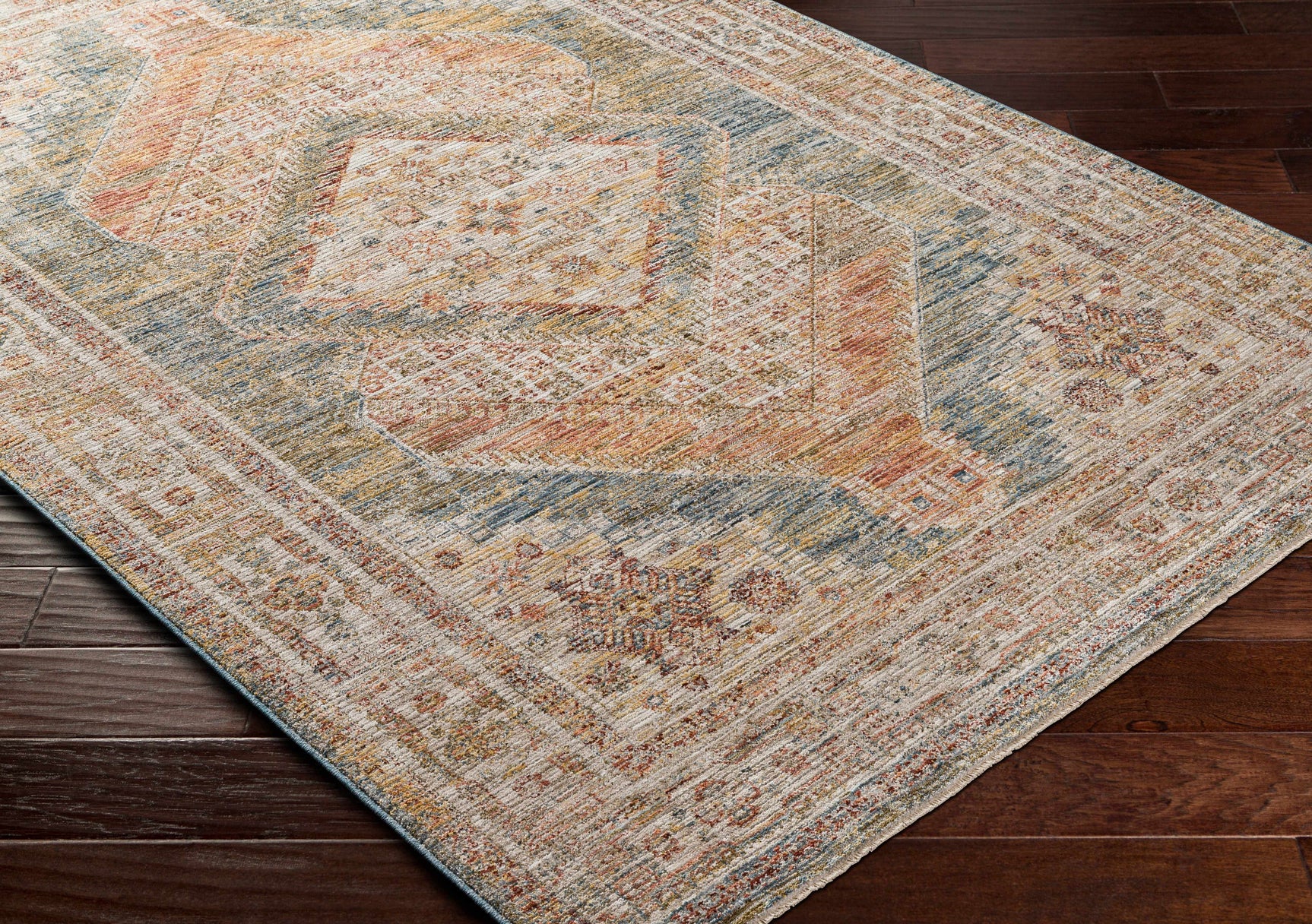 Moya Cream Rich Textured Traditional Rug - Ornate Home