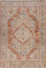 Moya Rust Rich Textured Traditional Rug - Ornate Home