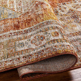 Moya Rust Rich Textured Traditional Rug - Ornate Home