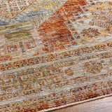 Moya Rust Rich Textured Traditional Rug - Ornate Home