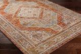 Moya Rust Rich Textured Traditional Rug - Ornate Home