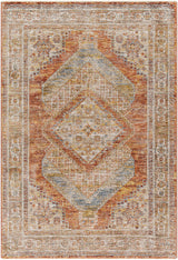 Moya Rust Rich Textured Traditional Rug - Ornate Home