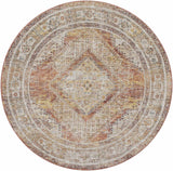 Moya Rust Rich Textured Traditional Rug - Ornate Home